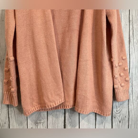 Est 1946 Pink Swiss Dot Open Front Cardigan Size Medium - Picture 2 of 9